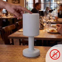 (4 szt.) Lampa stołowa – FINN – z 3 - stopniową regulacją jasności – Ø 120 mm – biała