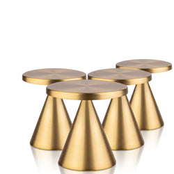 (4 szt.) Lampa stołowa – CONE MINI – Ø 130 mm – złota