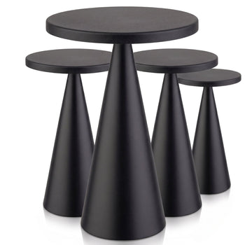 (4 sztuki) Lampa stołowa – CONE – Ø 130 mm – czarna