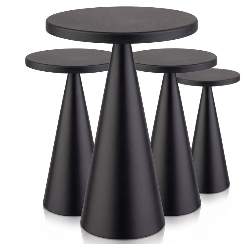 (4 sztuki) Lampa stołowa – CONE – Ø 130 mm – czarna
