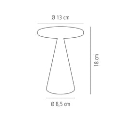 Tischleuchte - CONE - Ø 130mm - Gold