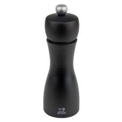(6 sztuk) PEUGEOT | TAHITI – Młynek do pieprzu – drewno – czarny matowy – wysokość: 150 mm
