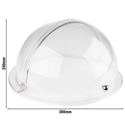 Pokrywa typu rolltop - tworzywo SAN - średnica 380 mm - wysokość: 200 mm