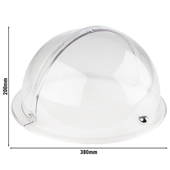 Pokrywa typu rolltop - tworzywo SAN - średnica 380 mm - wysokość: 200 mm - Prime Gastro