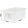 (6 sztuk) CAMBRO | SafeTrak – pojemniki z polipropylenu GN 1/1 – kolor mleczny – wysokość: 200 mm