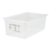 (6 sztuk) CAMBRO | SafeTrak – pojemniki z polipropylenu GN 1/1 – kolor mleczny – wysokość: 200 mm
