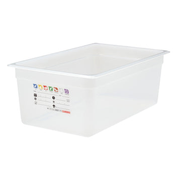 (6 sztuk) CAMBRO | SafeTrak – pojemniki z polipropylenu GN 1/1 – kolor mleczny – wysokość: 200 mm