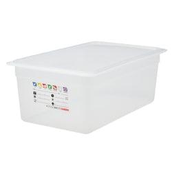 (6 sztuk) CAMBRO | SafeTrak – pojemniki z polipropylenu GN 1/1 – kolor mleczny – wysokość: 200 mm