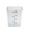 (6 sztuk) CAMBRO | CAMSQUARES® – pojemniki – 17,2 litra – przezroczyste