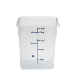 (6 sztuk) CAMBRO | CAMSQUARES® – pojemniki – 17,2 litra – przezroczyste