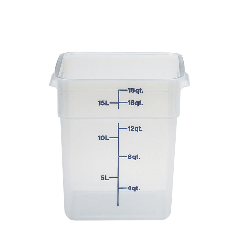 (6 sztuk) CAMBRO | CAMSQUARES® – pojemniki – 17,2 litra – przezroczyste