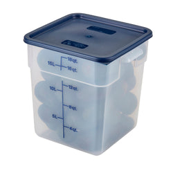 (6 sztuk) CAMBRO | CAMSQUARES® – pojemniki – 17,2 litra – przezroczyste