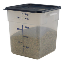 (6 sztuk) CAMBRO | CAMSQUARES® – pojemniki – 17,2 litra – przezroczyste