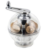 (6 pcs) PEUGEOT | Nutmeg mill TIDORE – acrylic – height: 110 mm – with crank handle
