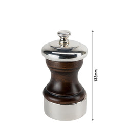 (2 Stück) PEUGEOT | PALACE - Pfeffermühle - Holz/Versilbert - Antique - Höhe: 100mm