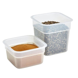 CAMBRO | CAMSQUARES® - Zestaw pojemników FreshPro - 8 sztuk - 2x 0,95 litra i 2x 0,47 litra - Przezroczysty