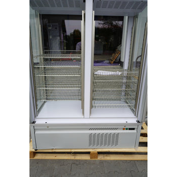 Witryna panoramiczna - 935 litrów - 1320 mm - 10 półek - srebrna - Prime Gastro