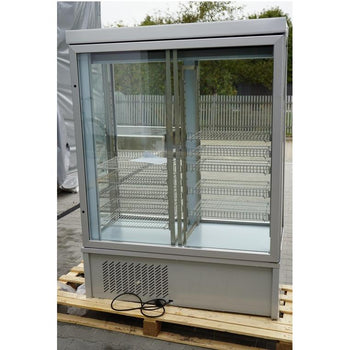 Witryna panoramiczna - 935 litrów - 1320 mm - 10 półek - srebrna - Prime Gastro