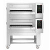(2 szt.) Elektryczny piec przelotowy do pizzy - 1670x2150mm - cyfrowy - szerokość taśmy: 800mm - włącznie z ramą podstawy