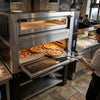 Gas Deck Pizza Oven - Twin Deck - Refractory Stone Deck - 9+9 x Ø 30cm (12") - 230V Single Phase - Touchscreen Controls - up to 450°C - incl. Base frame