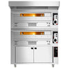 Gas pizza oven - 6+6x 33cm - Manual - including hood & proofer