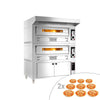 Gas pizza oven - 9+9x33cm - Manual - including hood & proofer