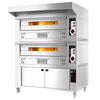 Gas pizza oven - 9+9x33cm - Manual - including hood & proofer
