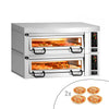 Piec do pizzy Power – elektryczny – 4+4x 34 cm – cyfrowy – z okapem