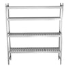 Regał podstawowy – aluminium anodowane – 1491 mm – wysokość: 1800 mm – nośność: 600 kg