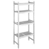 Basic shelves made of aluminum (anodized) - 651 x 1685 mm