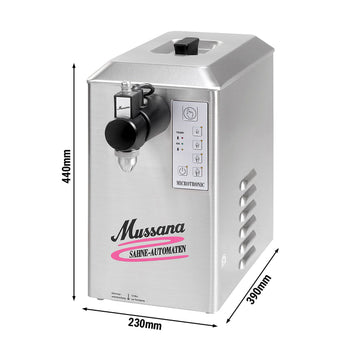 MUSSANA | PONY - Maszyna do bitej śmietany - 2 litry - 230 V - Prime Gastro