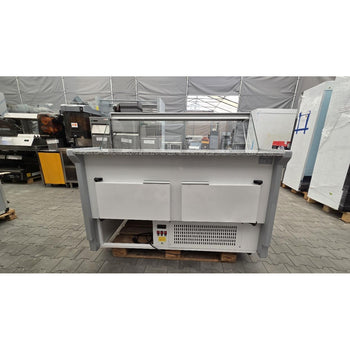 Lada chłodnicza - 1500 mm - z oświetleniem - panel przedni w kolorze czerwonym - Prime Gastro