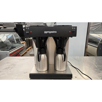 Ekspres do kawy z filtrem - 2x 2 litry - 3,3 kW - z 2 płytami grzewczymi - włącznie z 2 termosami po każdy 2 litry - Prime Gastro