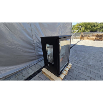 Dojrzewanie na sucho szafa do dojrzewania mięsa 0,59 m - z 1 szklanymi drzwiami - czarna