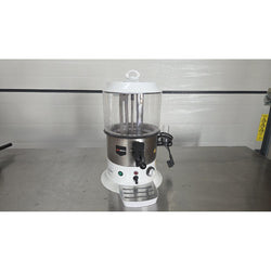 Dozownik do czekolady / Salep - 9 litrów - biały/srebrny