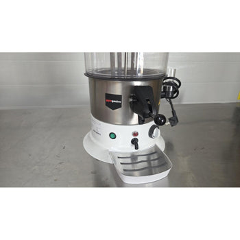 Dozownik do czekolady / Salep - 9 litrów - biały/srebrny