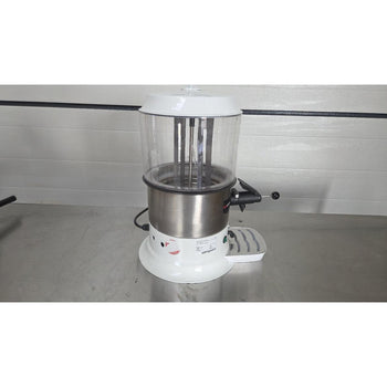 Dozownik do czekolady / Salep - 9 litrów - biały/srebrny