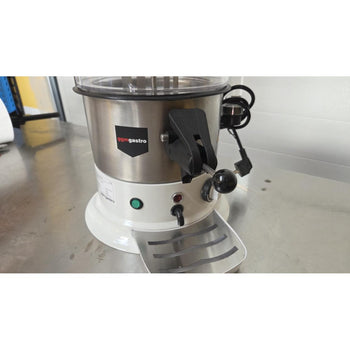 Dozownik do czekolady / Salep - 9 litrów - biały/srebrny