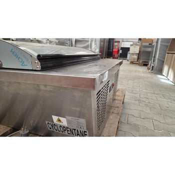 Stołowa witryna na lody - 870 mm - statyczna - na 4x 5-litrowe pojemniki na lody - kopułowa pokrywa - pokrywa otwierana na stronę obsługi