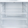 GASTRO-COOL | Chłodziarka minibarowa - 430 mm - 62 litry - z 1 szklanymi drzwiami & oświetleniem LED - srebrna