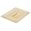 (6 szt.) CAMBRO | Pokrywa GN 1/2 H-PAN™ – płaska – odporna na wysoką temperaturę – z uchwytem – bursztynowa, zdjęcie 1 z 8