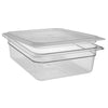 (6 sztuk) CAMBRO | Pokrywki z polipropylenu GN 1/2 – hermetyczne – w kolorze mlecznym