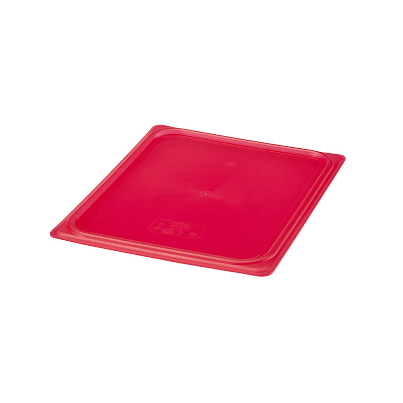 (6 sztuk) CAMBRO | SafeTrak – pokrywki z polipropylenu GN 1/2 – czerwone