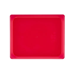 (6 sztuk) CAMBRO | SafeTrak – pokrywki z polipropylenu GN 1/2 – czerwone