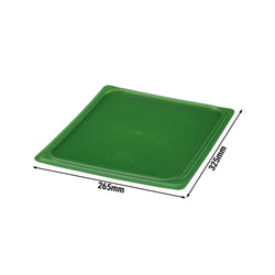 (6 sztuk) CAMBRO | SafeTrak – pokrywki z polipropylenu GN 1/2 – zielone