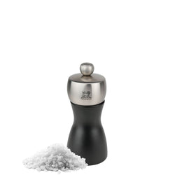 (6 sztuk) PEUGEOT | FIDJI – Młynek do soli – drewno – czarny matowy – wysokość: 120 mm