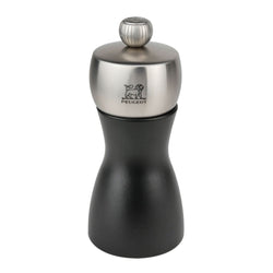 (6 sztuk) PEUGEOT | FIDJI – Młynek do soli – drewno – czarny matowy – wysokość: 120 mm