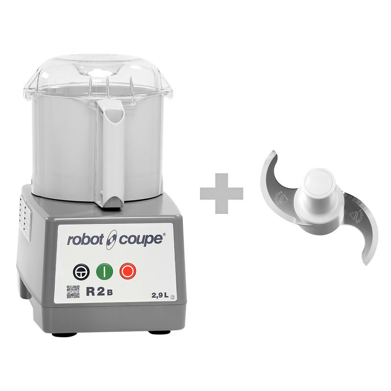 ROBOT COUPE | R 2B – krajalnica stołowa / krajalnica do hummusu – 2,9 litra – 550 W – 1500 obr./min