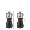 (6 sztuk) PEUGEOT | FIDJI – Młynek do soli i do pieprzu – drewno – czarny matowy – wysokość: 120 mm