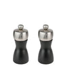 (6 sztuk) PEUGEOT | FIDJI – Młynek do soli i do pieprzu – drewno – czarny matowy – wysokość: 120 mm